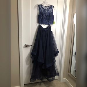 NEW Windsor Navy Blue 2 Piece Long Dress